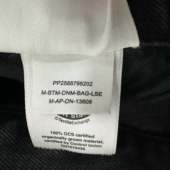 EVERLANE jeans baggy loose washed black 30L rigid 100% organic cotton relaxed - Picture 12 of 13